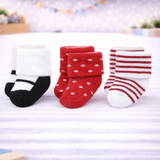 Infant Pack Of 3 Baby Socks - 0 TO 12 MONTH