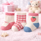 Infant Pack Of 3 Baby Socks - 0 TO 12 MONTH
