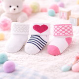 Infant Pack Of 3 Baby Socks - 0 TO 12 MONTH