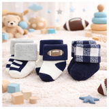 Infant Pack Of 3 Baby Socks - 0 TO 12 MONTH