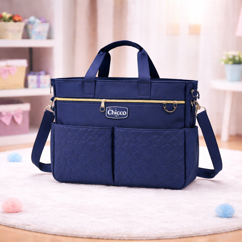 Large Size Baby/Mother Bags Collection - Navy Blue