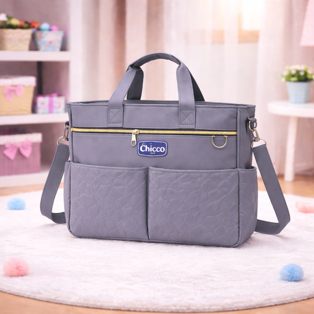 Large Size Baby/Mother Bags Collection - Gray