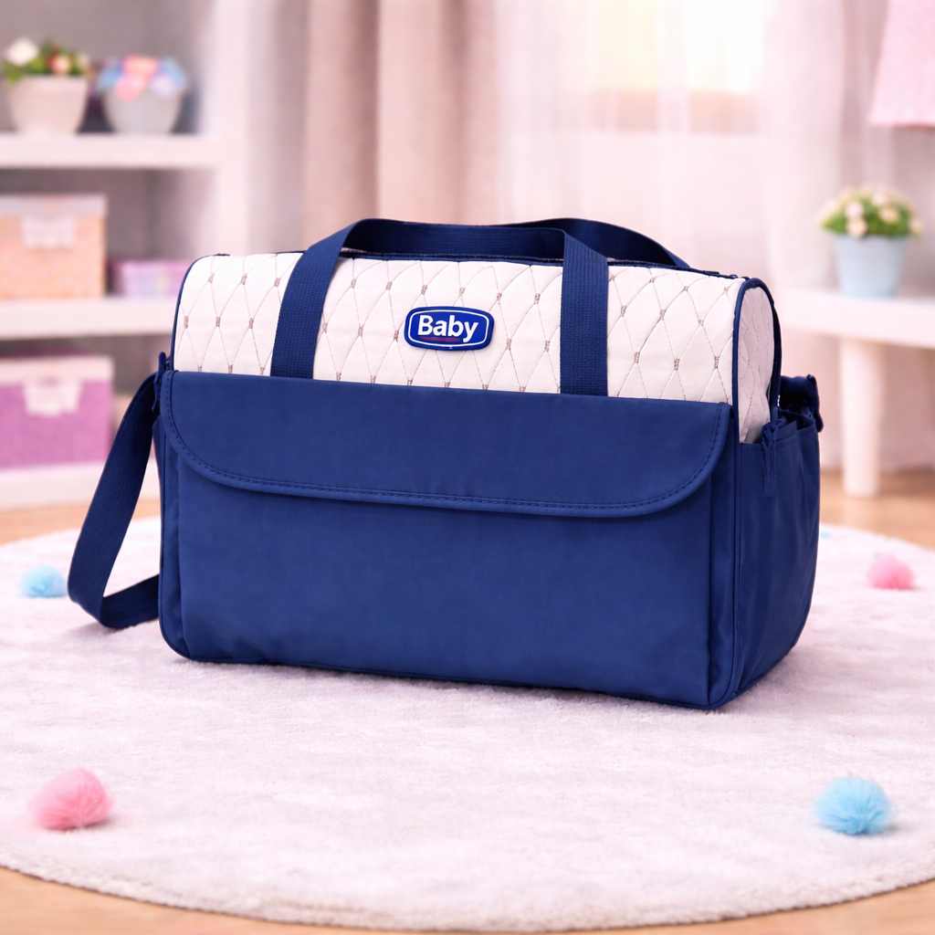 Large Size Baby/Mother Bags Collection - Navy Blue