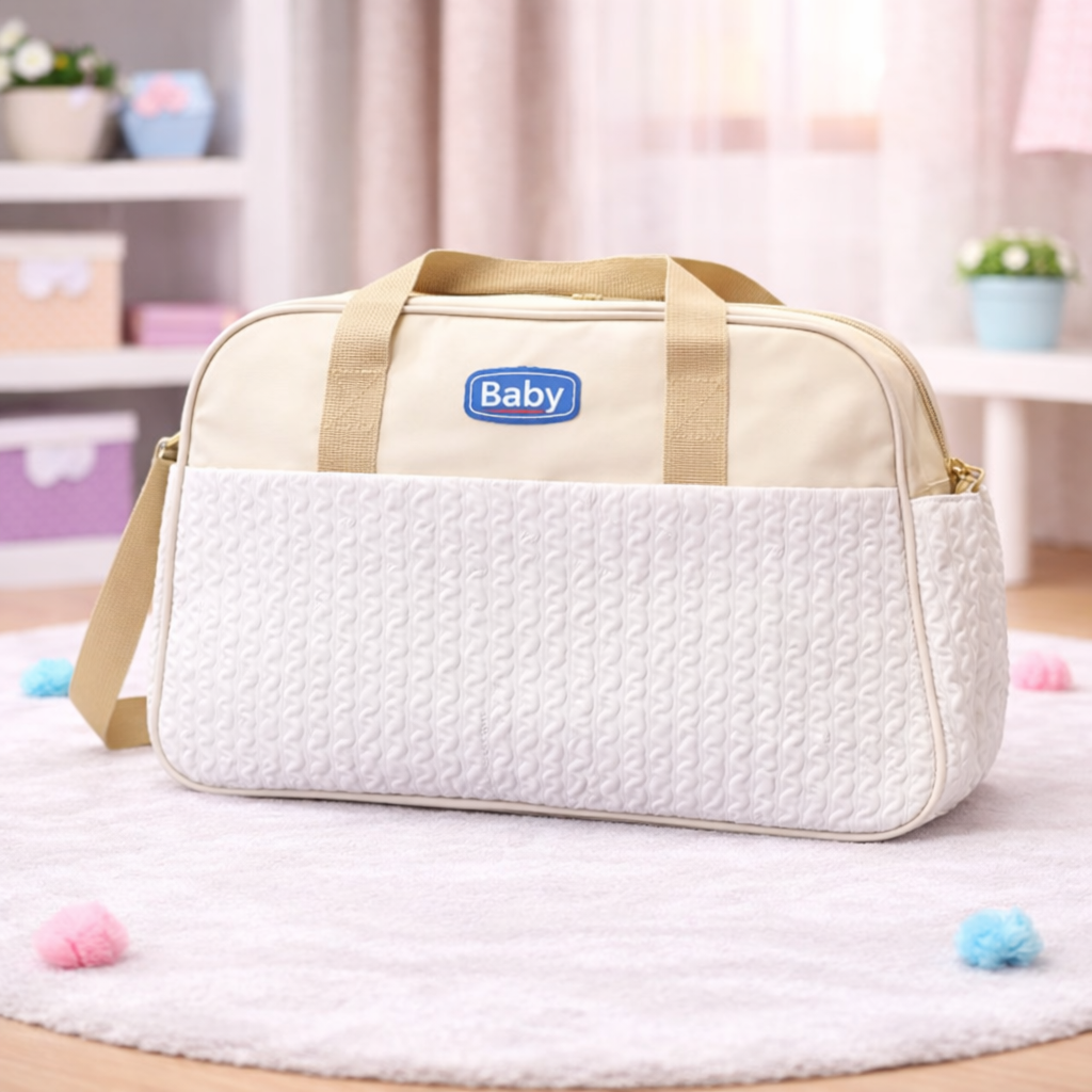 Large Size Baby/Mother Bags Collection - White