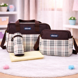 Baby Care Mother Bag | 4PCs -  Brown