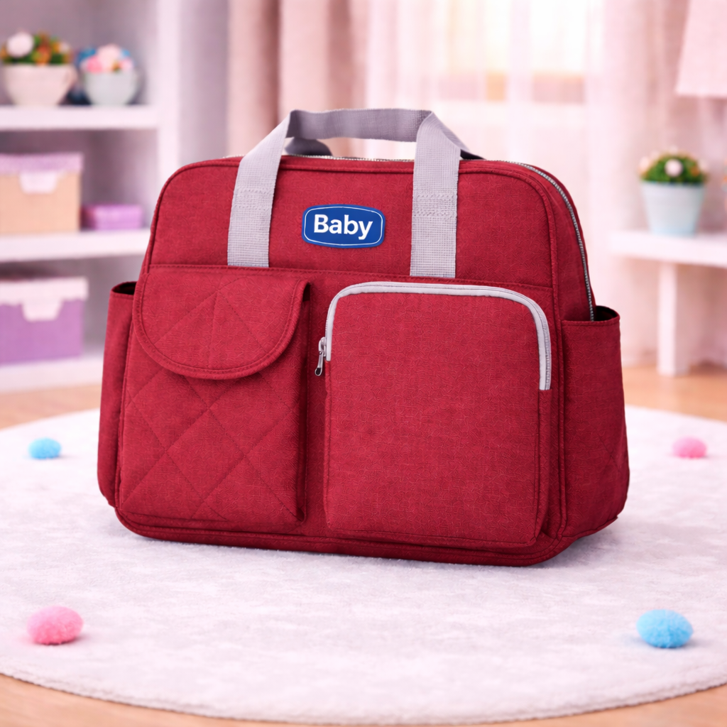 Large Size Baby/Mother Bags Collection - Red