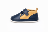 Classic Navy & Tan Baby Shoes – Soft & Stylish