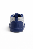 Textured Baby Shoes – Everyday Comfort Fit - Navy Blue & Grey