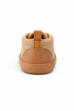 Soft Knit Baby Shoes – Camel Brown & Beige