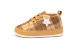 Star Check Baby Shoes – Classic Camel