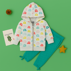 Happy Elephant Hoodie Set