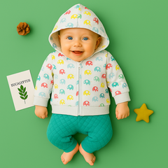 Happy Elephant Hoodie Set