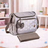 Multi function Mother Bag with Changing Sheet  - Brown